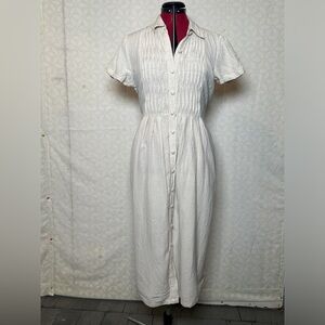 Vintage Sophia Rose Button Down Dress Size 12